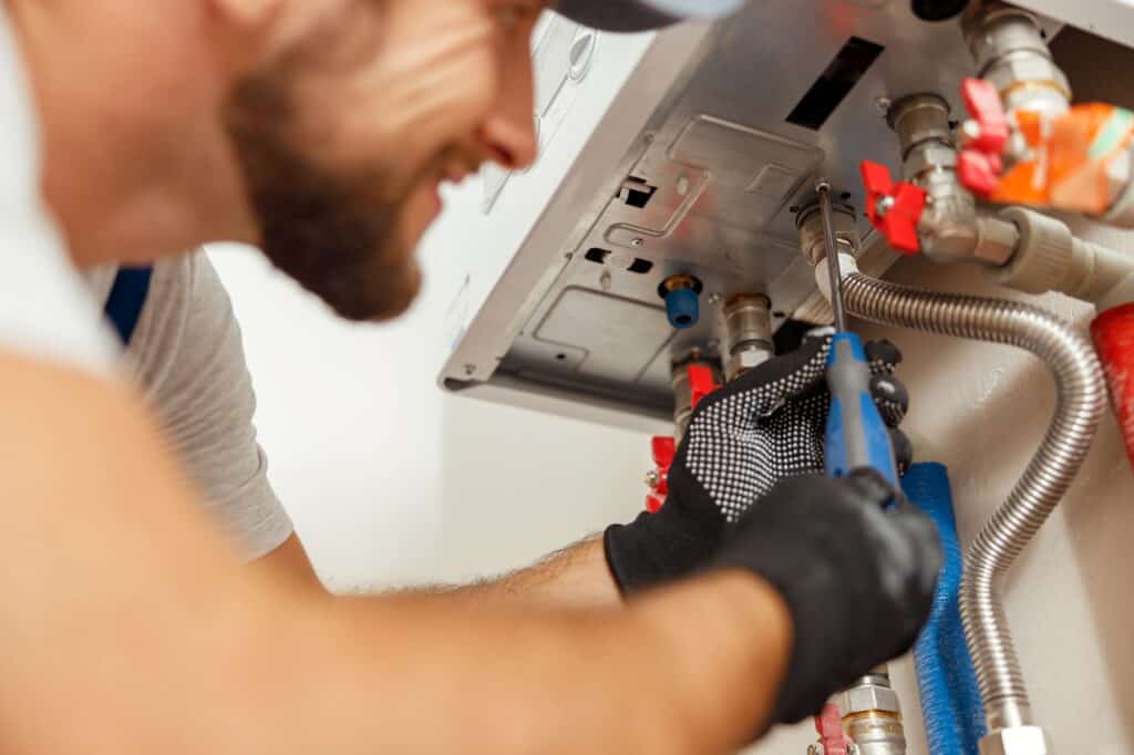 Boiler repair work